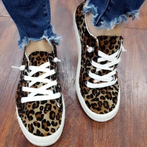 Shoes - LAST RESTOCK ~ SHANNON Leopard Print Sneakers 